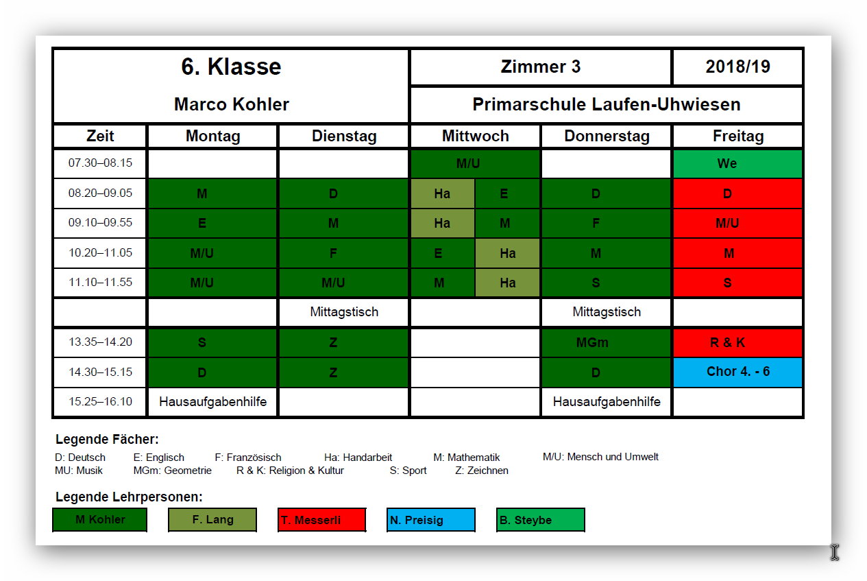 Primarschule Laufen-Uhwiesen